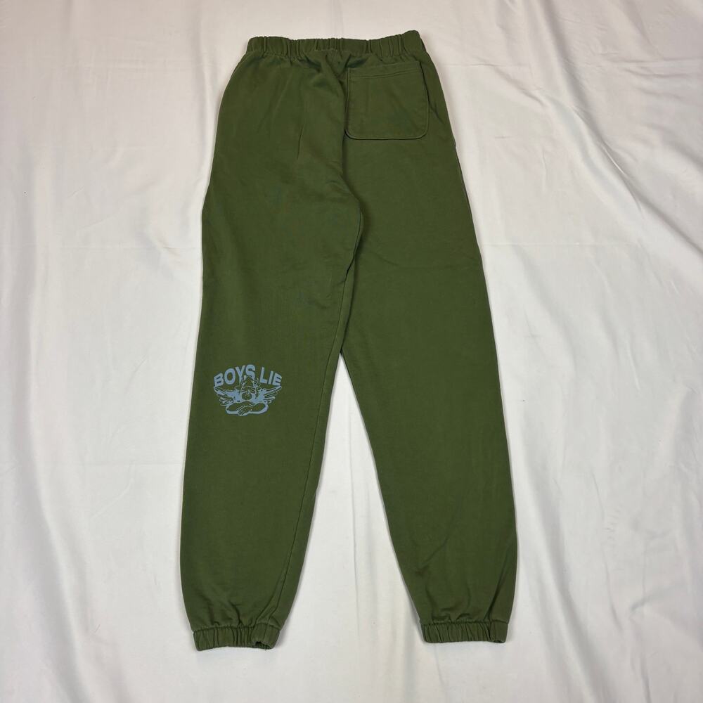 Boys Lie Angel Psychic V2 Sweatpants Olive Women's Small Loungewear Y2K - Picture 4 of 13